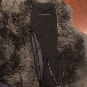 Theory black motto pants